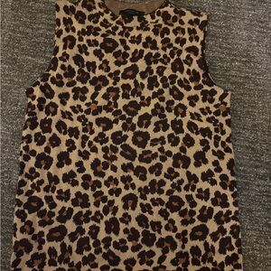 Ann Taylor Animal Print Tank Top